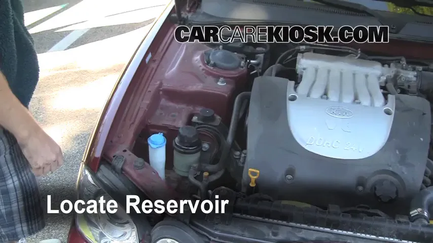 2004 Kia Optima EX 2.7L V6 Windshield Washer Fluid Add Fluid
